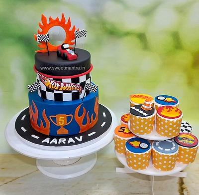 Hot Wheels dessert table - Cake by Sweet Mantra Homemade Customized Cakes Pune