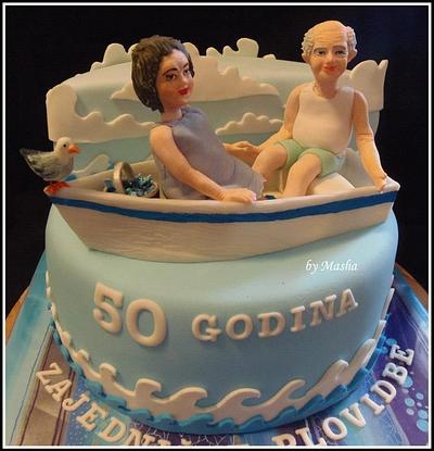 folks on the sea cake - Cake by Sweet cakes by Masha