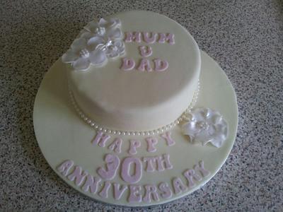 Pearl wedding cake - Cake by Ruth