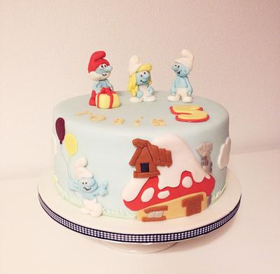 The Smurfs - Cake by Dasa
