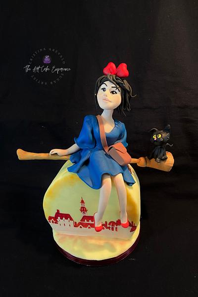 Kiki´s delivery Service-Ghibli Studios 30th Anniversary Sugar Art Collaboration - Cake by Cristina Arévalo- The Art Cake Experience