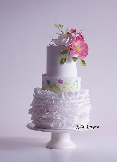 Anemone flower cake - Cake by Betsy Vergara Pitot