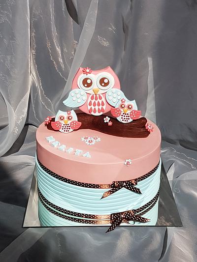 Owl cake  - Cake by Tirki