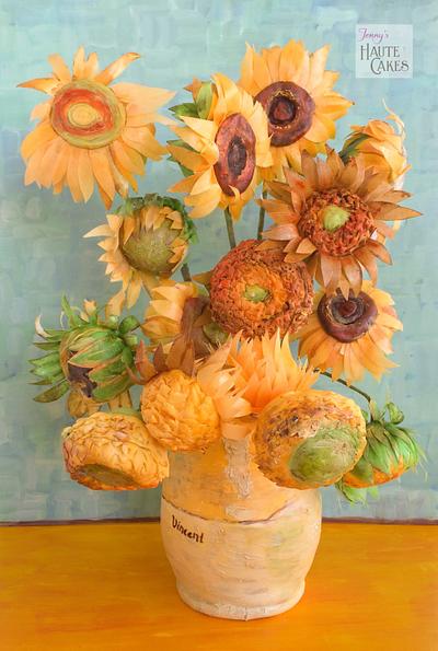 Van Gogh Sunflowers Tribute - Cake by Jenny Kennedy Jenny's Haute Cakes