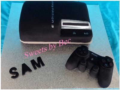 PS3 cake - Cake by Bec