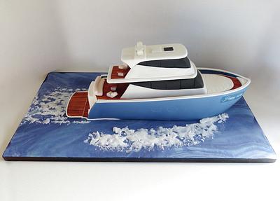 Yacht cruiser boat cake - Cake by Angel Cake Design