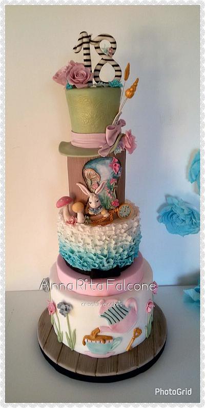 Alice in Wonderland cake - Cake by Annaritafalconecake