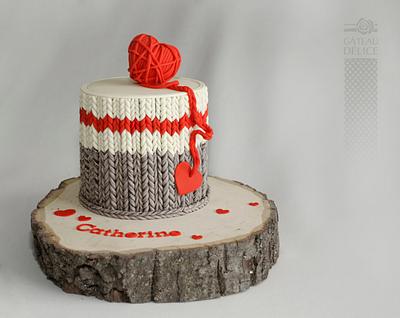 wool socks cake - Cake by Marie-Josée 