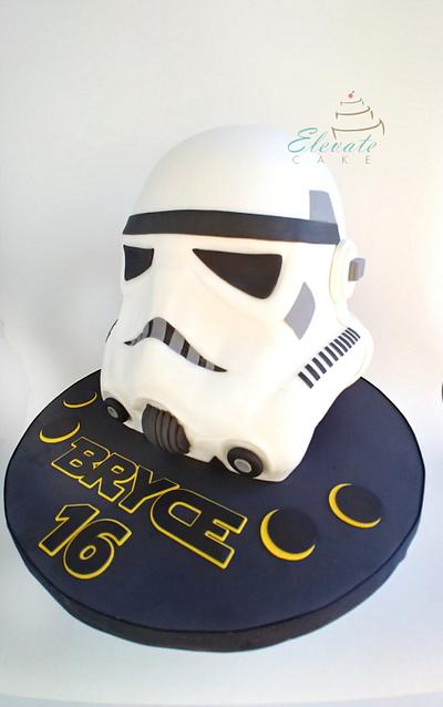 Storm Trooper Helmet Cake - Cake by Elevatecake