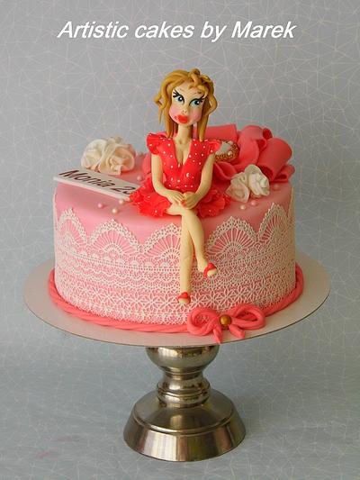 pink birthday - Cake by Marek