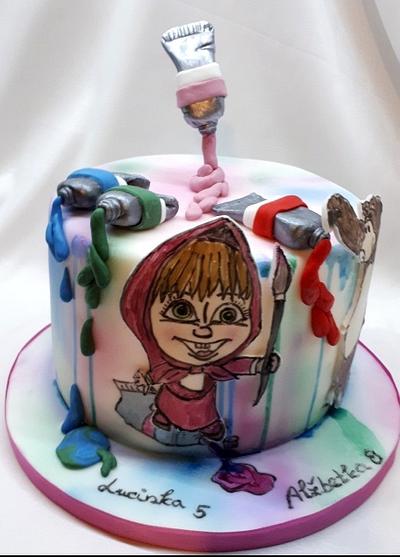  Mash and bear paint - Cake by Kaliss