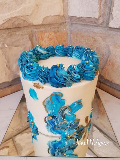Buttercream bday cake - Cake by TorteMFigure