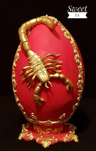 Golden Scorpion - Huevos De Pascua Estilo Faberge Challenge 2018 - Cake by Gabriela Doroghy