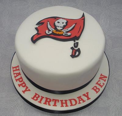 Tampa Bay Buccaneers cake - Cake by That Cake Lady