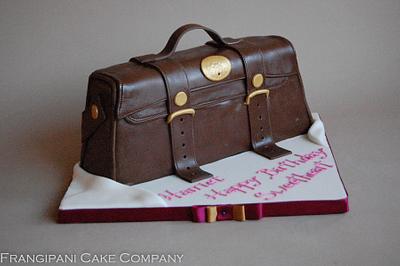 Brown Handbag Cake - Cake by Frangipani Cake Company