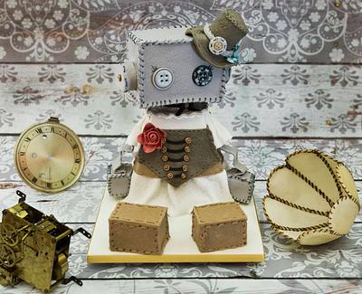 Steampunk Robot - Cake by Paul Bradford Sugarcraft School 