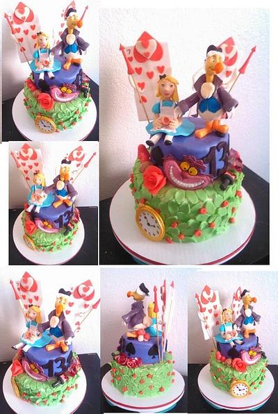 Alice in Wonderland with Captain Dodo Bird  - Cake by Angelica (Angie) Zamora 