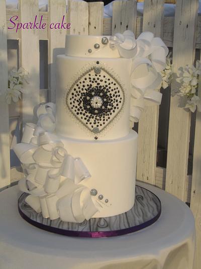 Wedding wafer paper cake - Cake by Valeria Antipatico