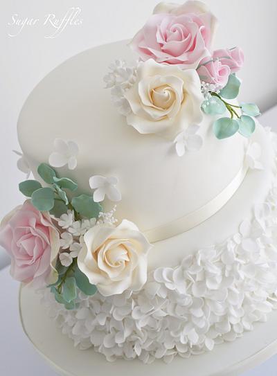 Petal Ruffles & Roses - Cake by Sugar Ruffles