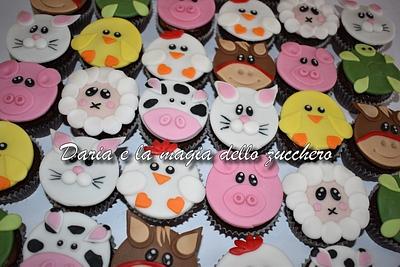 Farm animals cupcakes - Cake by Daria Albanese