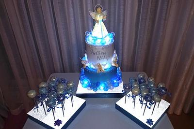 baptism cake with angel - Cake by OxanaS