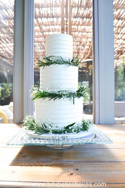 Elegant buttercream ridge - Cake by Lulubelle's Bakes