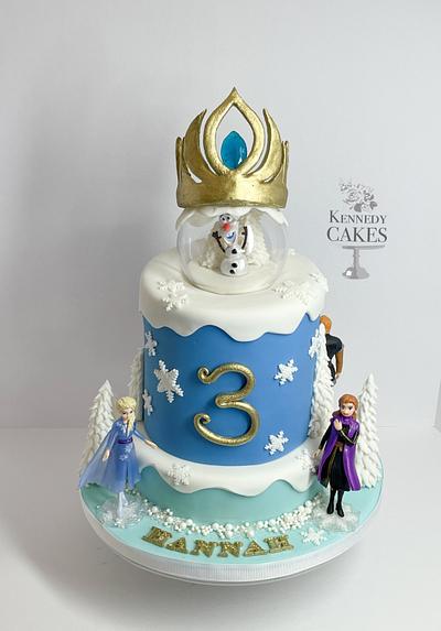 Frozen II Snow Globe - Cake by Jenny Kennedy Jenny's Haute Cakes