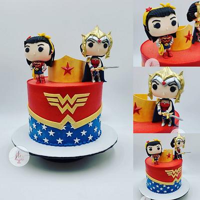 Wonder Women Funko Pop Inspired  - Cake by Simply Delicious Cakery