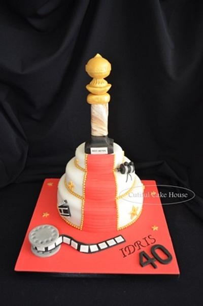 Idris Elba's 40th Birthday cake - Cake by Sylvia Elba sugARTIST