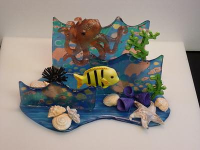 Aquarium topper - Cake by Patricia M