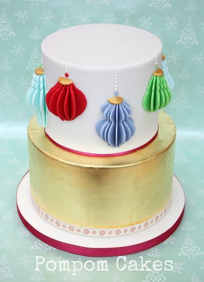 Christmas paper lanterns - Cake by PompomCakes