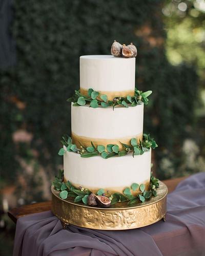 Boho rustic wedding cake - Cake by Ashley Barbey