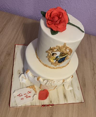Beauty & the Beast wedding cake - Cake by Liz