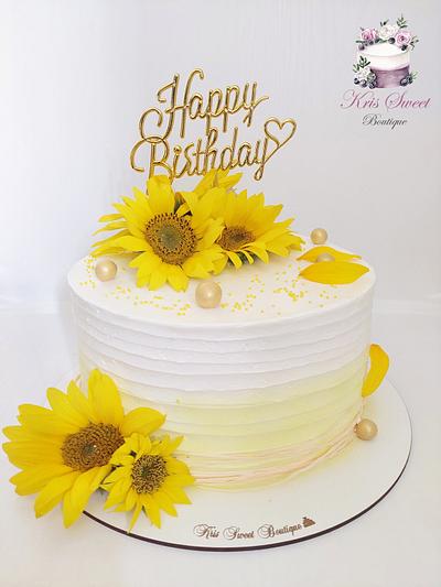 Sunflower cake - Cake by Kristina Mineva