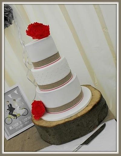 Rustic wedding cake - Cake by Gill W
