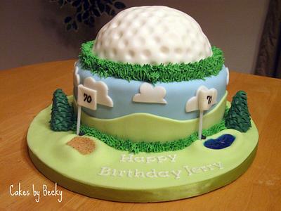 Golfer's Birthday - Cake by Becky Pendergraft