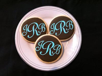 Monogram cookies - Cake by Tammy 