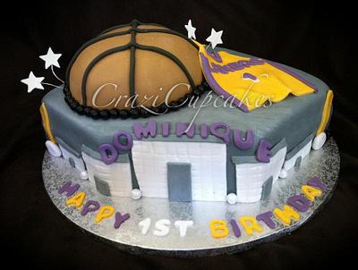 Lakers 1st Birthday Cake!! - Cake by Megan Cazarez