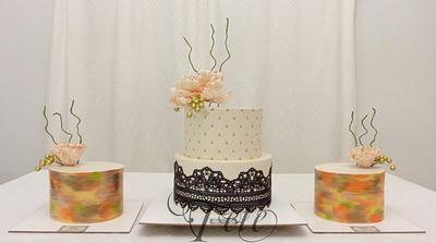 WEDDING TRIO - Cake by Teté Cakes Design