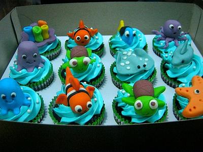 Under the sea cupcakes - Cake by susana reyes