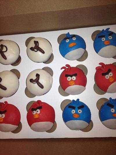 angry birds cupcakes - Cake by tasteeconfections