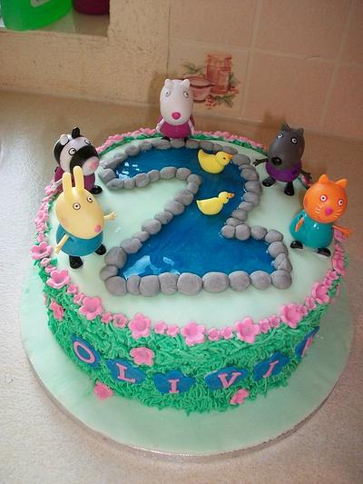 peppa pond - Cake by jens cakes