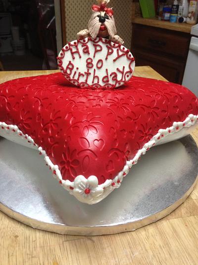 80th birthday cake - Cake by arkansasaussie