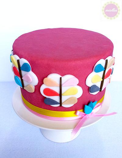 Orla Kiely-inspired Cake - Cake by miettes