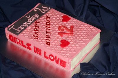 'Girls in Love' Book Cake - Cake by Eve