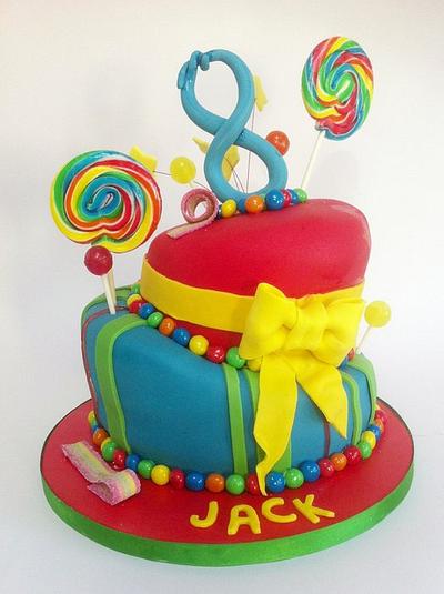 Topsy Turvy Sweets Cake - Cake by Claire Lawrence