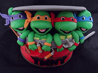 Teenage Mutant Ninja Turtle Cake Topper - Cake by BellaCakes & Confections