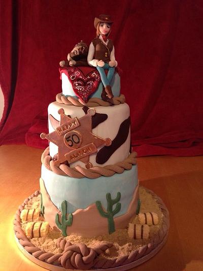 Cow girl cake  - Cake by emma