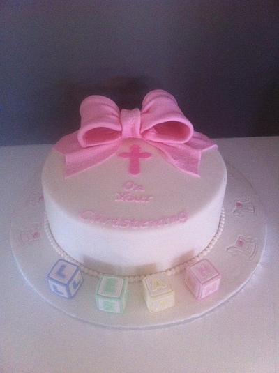 Miss Leah's Christening - Cake by Ninetta O'Connor
