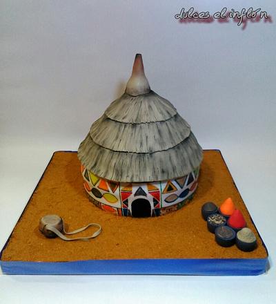African hut cake - Cake by Floren Bastante / Dulces el inflón 
